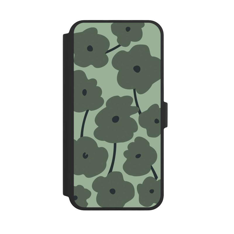 iPhone 16 Pro Max NIVOflip Fleurs Minimalistes Vertes