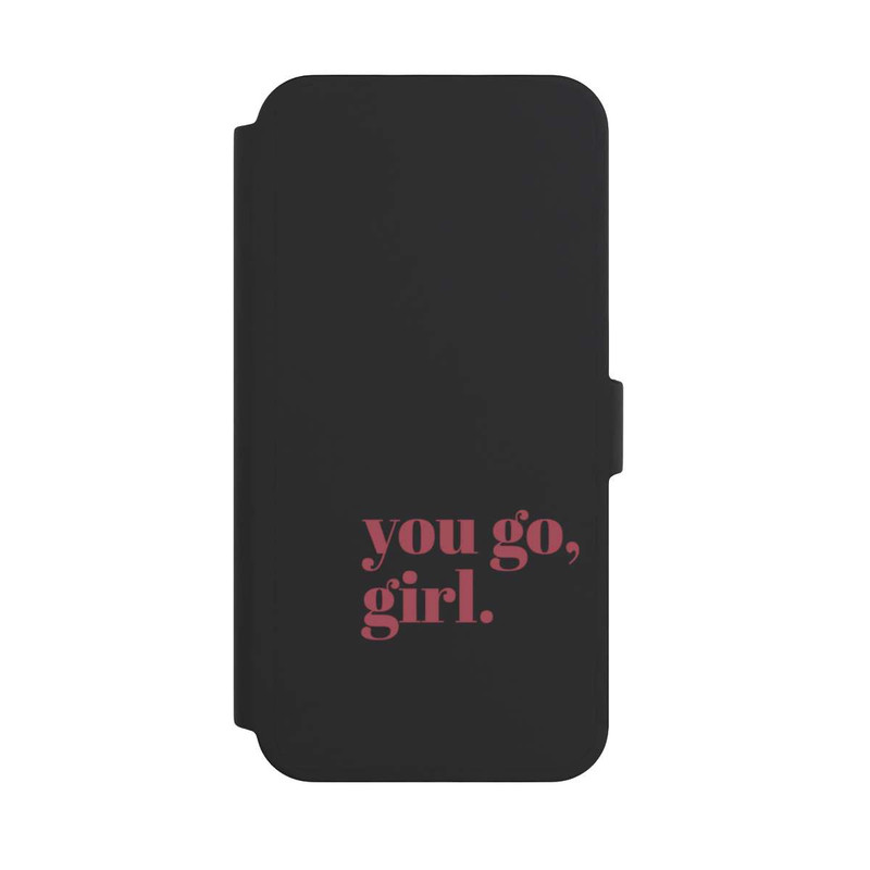 iPhone 16 Pro Max NIVOflip You Go Girl Rosa Transparent