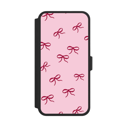 Apple iPhone 16 Pro Max NIVOflip Schleifen Pattern Rot Pink