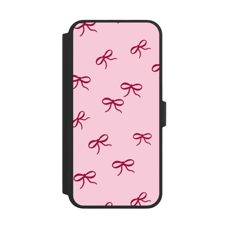 iPhone 16 Pro Max NIVOflip Schleifen Muster Rot Pink