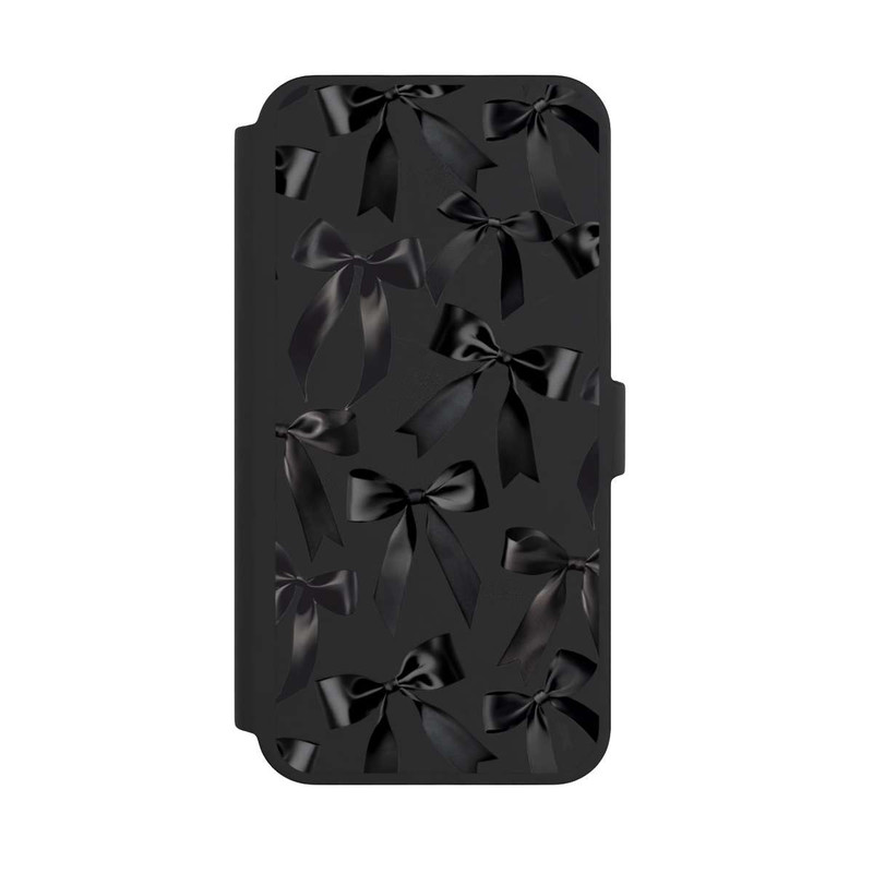 iPhone 16 Pro Max NIVOflip Schwarze Satinschleifen
