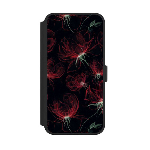 Apple iPhone 16 Pro Max NIVOflip Tapete mit roten Blumen