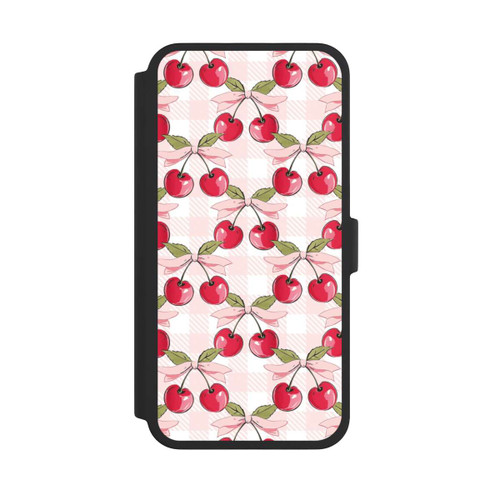 Apple iPhone 16 Pro Max NIVOflip Pink Cherry Pattern with AI