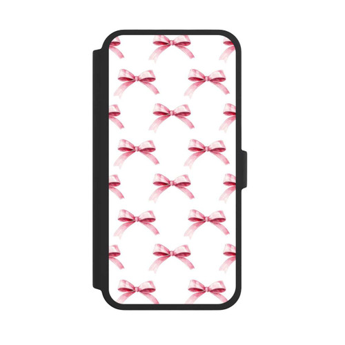 Apple iPhone 16 Pro Max NIVOflip Pink Bow on White Pattern