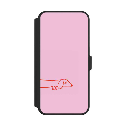 Apple iPhone 16 Pro Max NIVOflip Dachshund Illustration Pink