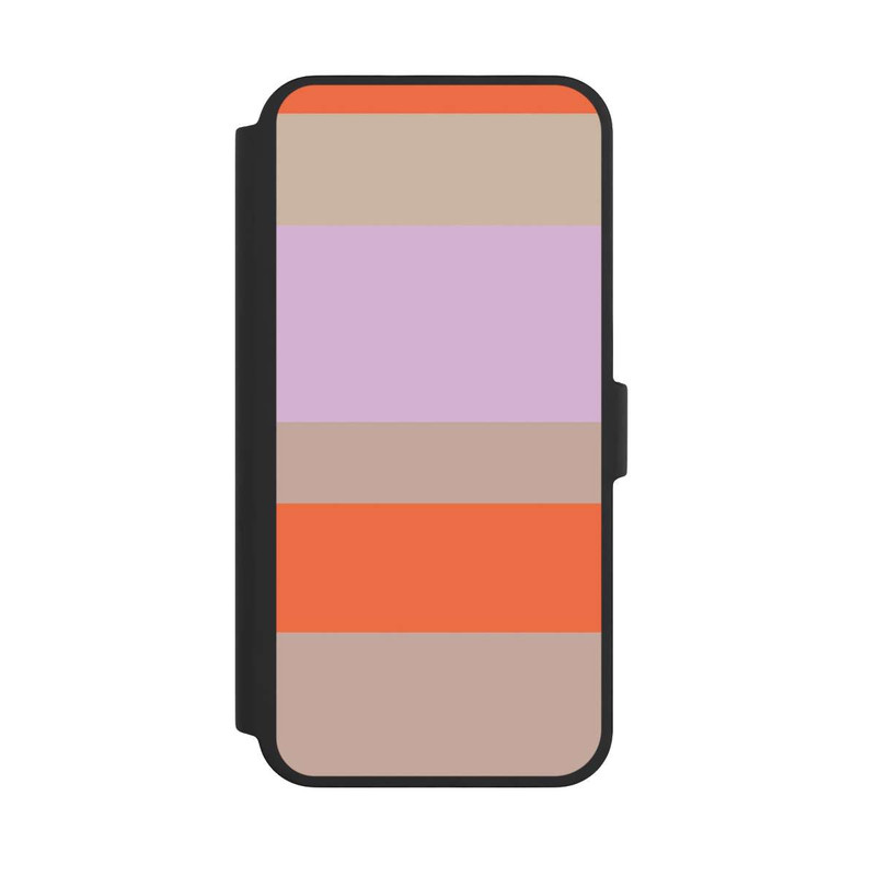 iPhone 16 Pro Max NIVOflip Moca Lila Orange Stripes