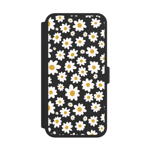 Apple iPhone 16 Pro Max NIVOflip Daisy Flower Seamless Pattern Transparent