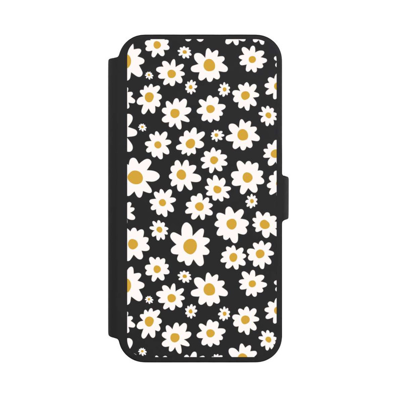 iPhone 16 Pro Max NIVOflip Daisy Flower Seamless Pattern Transparent