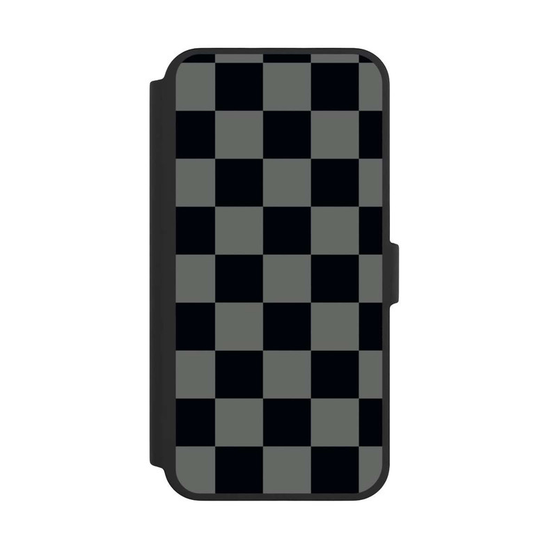 iPhone 16 Pro Max NIVOflip Schachbrett Schwarz Grau