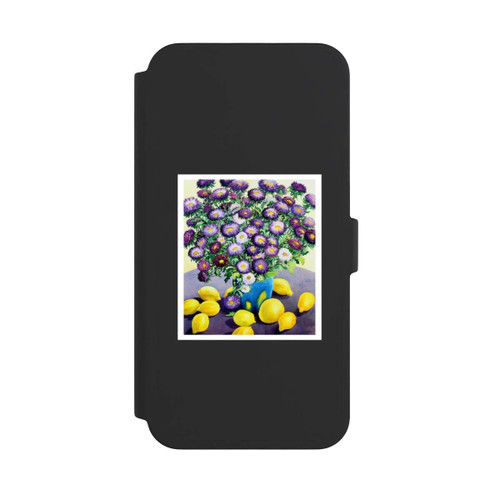 Apple iPhone 16 Pro Max NIVOflip Purple Asters and Lemons by Christopher Ryland