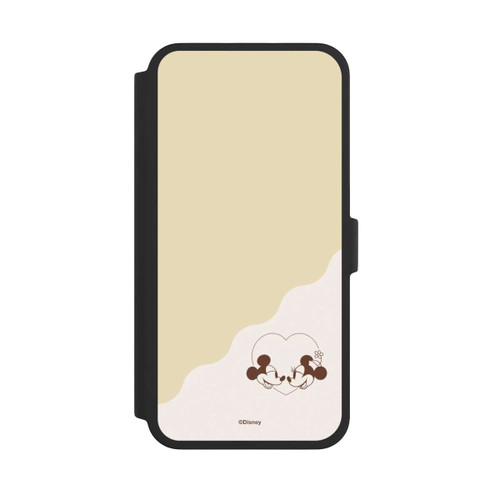 Apple iPhone 16 Pro Max NIVOflip Mickey and Minnie Love Heart Beige