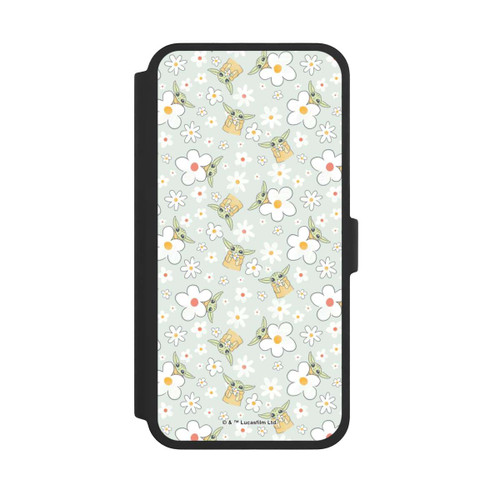 Apple iPhone 16 Pro Max NIVOflip Baby Yoda Blumen Muster