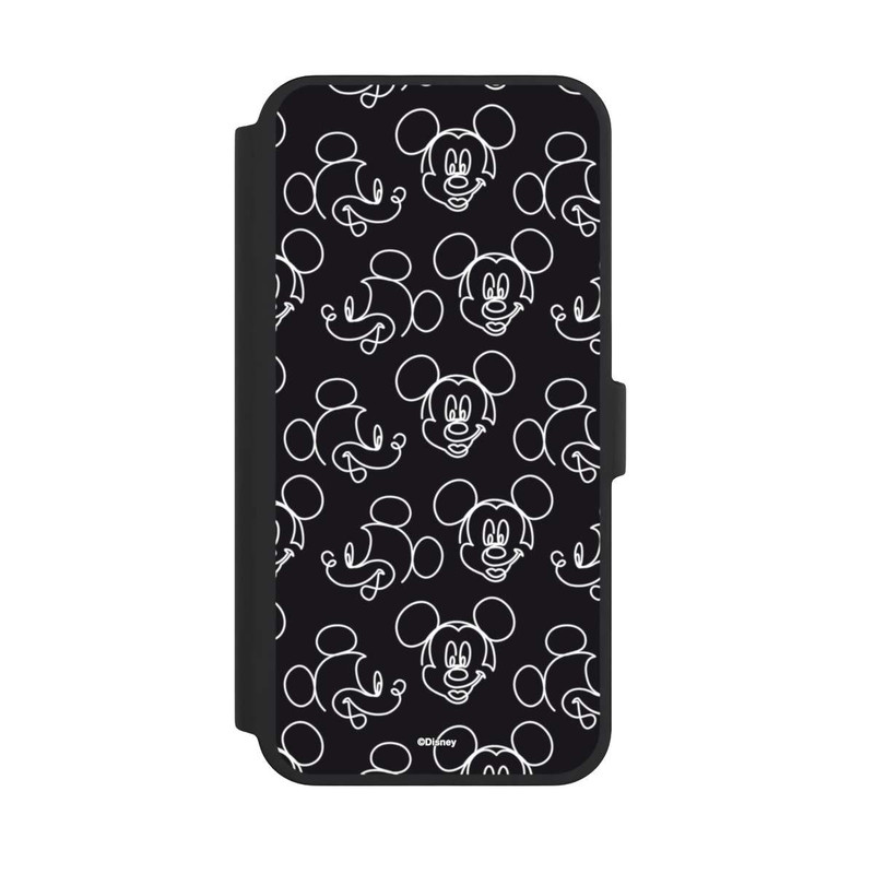 iPhone 16 Pro Max NIVOflip Disney Mickey Faces Black Line Art Pattern
