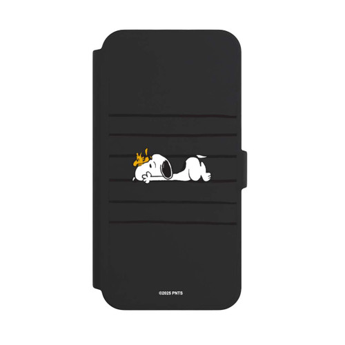Apple iPhone 16 Pro Max NIVOflip Snoopy Woodstock Streifen Peanuts Transparent