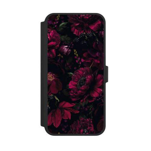 Apple iPhone 16 Pro Max NIVOflip Dunkle Rote Blumen Liebe