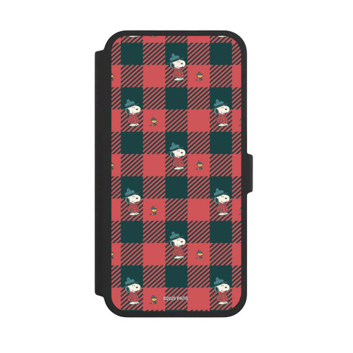 Apple iPhone 16 Pro Max NIVOflip Peanuts Red Tartan Pattern