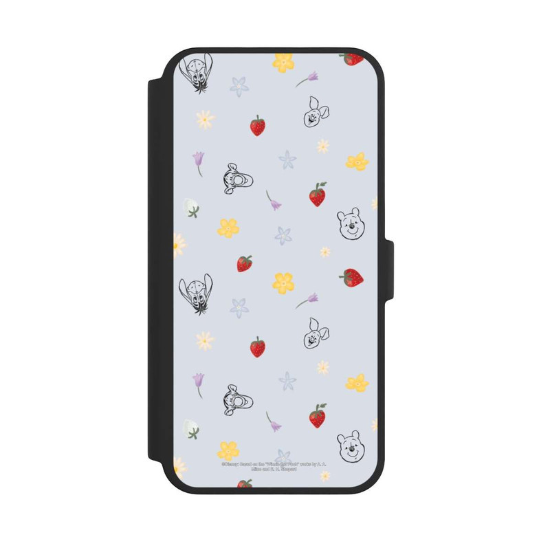 iPhone 16 Pro Max NIVOflip Winnie Puuh und Freunde Erdbeer Muster Blau