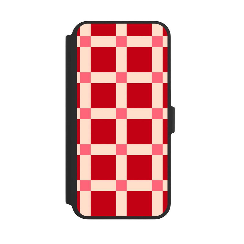 iPhone 16 Pro Max NIVOflip Big Red Checked Pattern