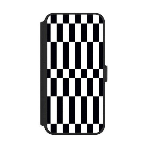 Apple iPhone 16 Pro Max NIVOflip Checked Abstract Bold Black and White Color Block