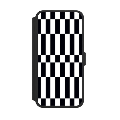 Apple iPhone 16 Pro Max NIVOflip Checked Abstract Bold Black and White Color Block