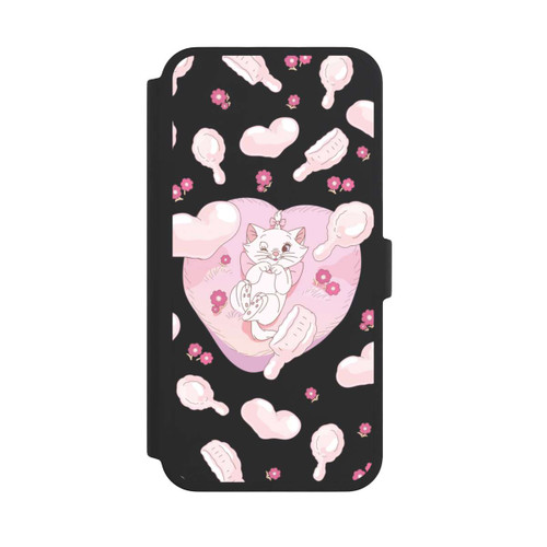 Apple iPhone 16 Pro Max NIVOflip Aristocats Marie Hearts Pink Transparent