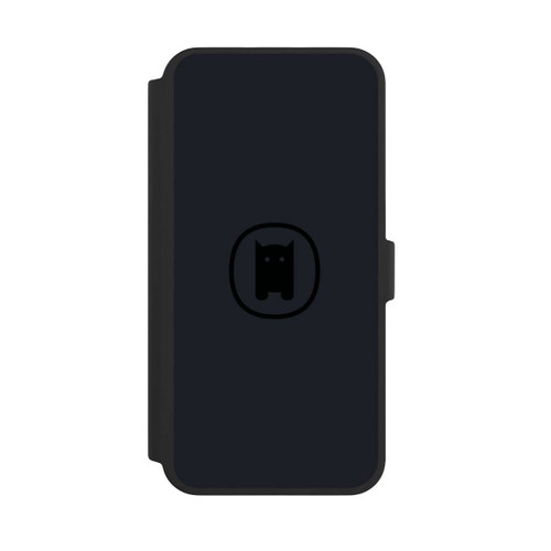 Apple iPhone 16 Pro Max NIVOflip Nivocase Logo Gross Schwarz Grau 
