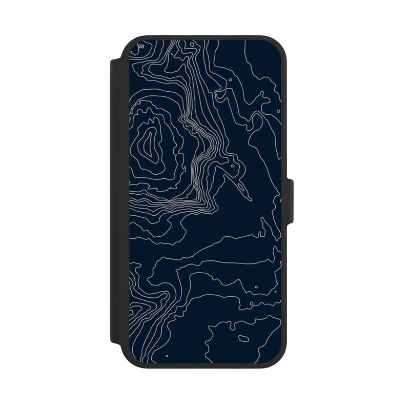 iPhone 16 Pro Max NIVOflip Lignes de Contour de Montagne Sombres