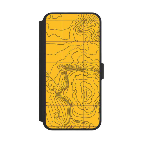 Apple iPhone 16 Pro Max NIVOflip Berg gelbe Linien
