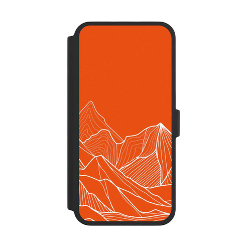 Apple iPhone 16 Pro Max NIVOflip Montain Contour Line Art Orange