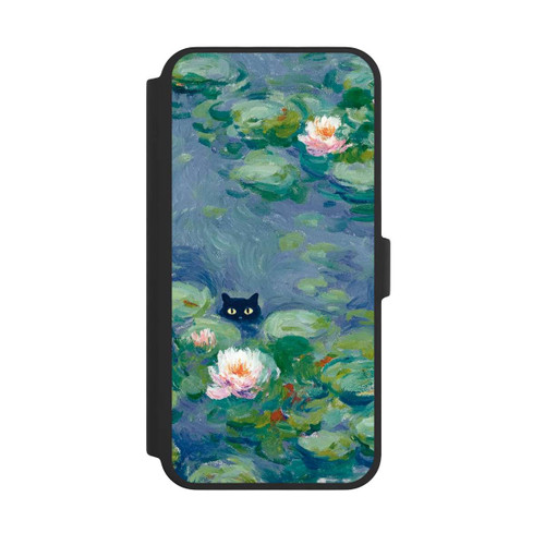 Apple iPhone 16 Pro Max NIVOflip Katze im Teich Gemälde