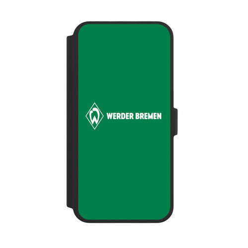 Apple iPhone 16 Pro Max NIVOflip Werder Bremen Schriftzug Raute Grün