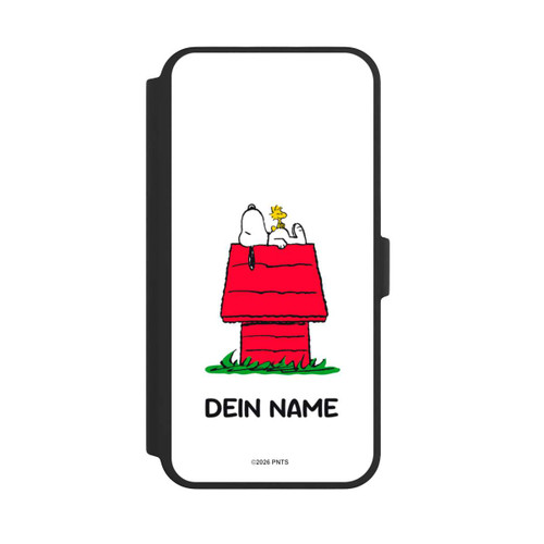 Apple iPhone 16 Pro Max NIVOflip Snoopy and Woodstock Classic Personalisierbar