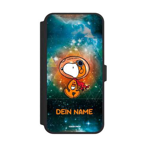 Apple iPhone 16 Pro Max NIVOflip Snoopy Weltraumreisender Personalisierbar