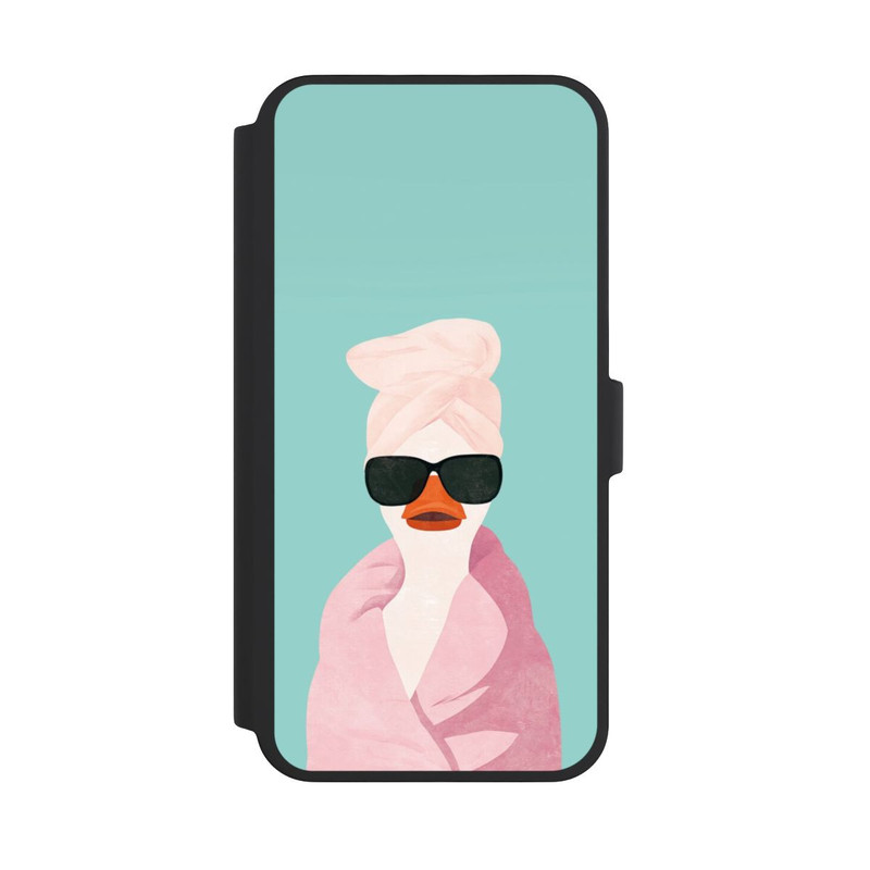 iPhone 16 Pro Max NIVOflip Turquoise Duck Wearing a Turban with AI