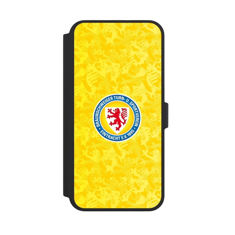 iPhone 16 Pro Max NIVOflip Eintracht Braunschweig Löwen Muster Gelb