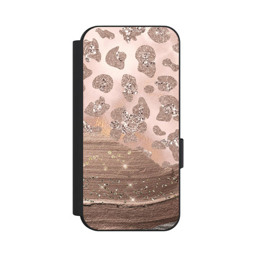 Google Pixel 9 NIVOflip Léopard argenté pailleté