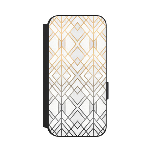 Google Pixel 9 NIVOflip Gold und Grauer Geo Golddruck