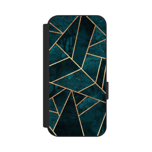 Google Pixel 9 NIVOflip Tief Blaugrün Stein Gold Druck