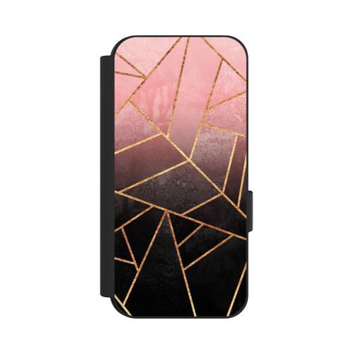 Google Pixel 9 NIVOflip Pinker und Schwarzer Stein Gold Druck