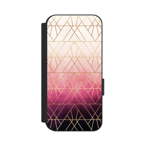 Google Pixel 9 NIVOflip Pink Ombre Dreiecke Golddruck