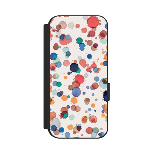 Google Pixel 9 NIVOflip Gouttes Aquarelle Texture Bleu Jaune