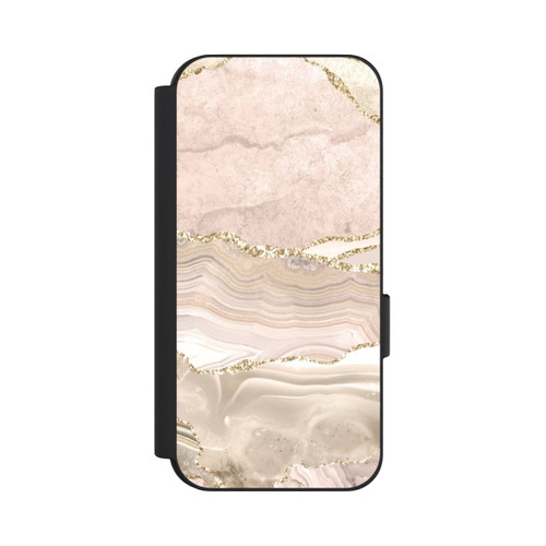 Google Pixel 9 NIVOflip Marmor rosa-goldene Streifen