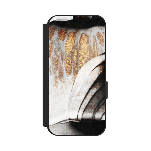 Google Pixel 9 NIVOflip Schwarze und goldene Adern