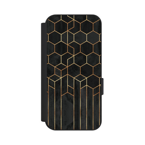 Google Pixel 9 NIVOflip Schwarze Sechsecke