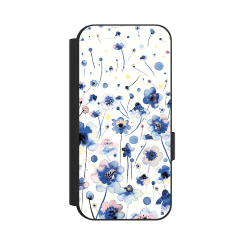 Google Pixel 9 NIVOflip Watercolor Ink Blue Flowers