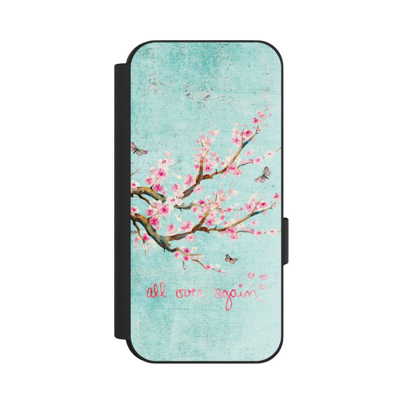 Pixel 9 NIVOflip Motif d'arbre en fleurs de cerisier bleu