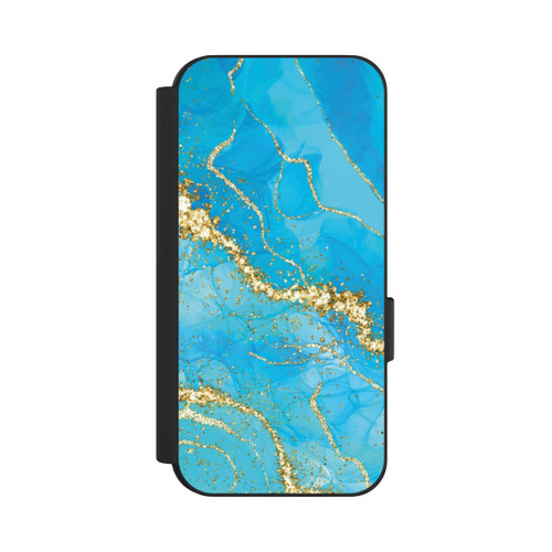 Google Pixel 9 NIVOflip Fond Turquoise &amp; Or