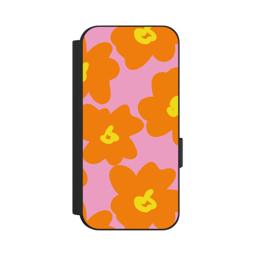 Google Pixel 9 NIVOflip Retro floral pattern pink and orange