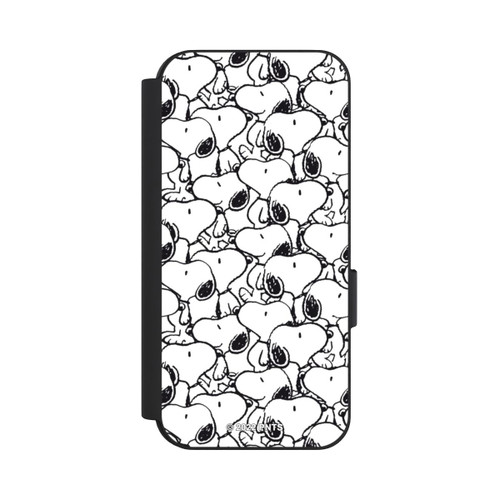 Google Pixel 9 NIVOflip Snoopy Muster Schwarz und Weiß