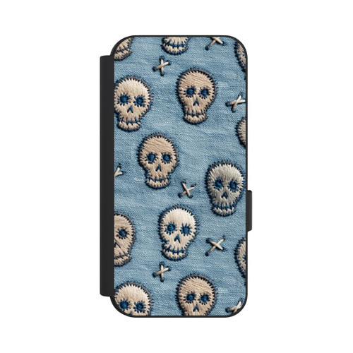 Google Pixel 9 NIVOflip Skulls on Jeans Pattern